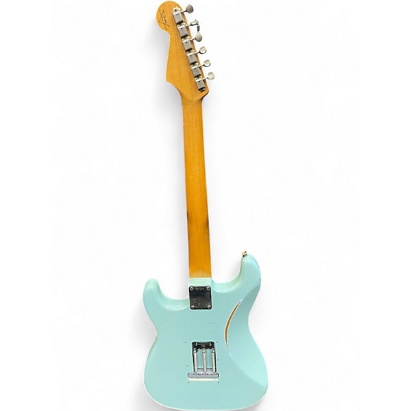 Used 2005 Fender 1960 Relic Stratocaster Custom Sonic Blue Solid Body Electric Guitar