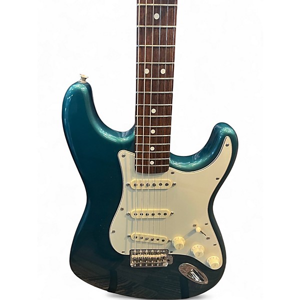 Vintage 1991 Fender '62 Reissue Stratocaster Sherwood Green Metallic Solid Body Electric Guitar