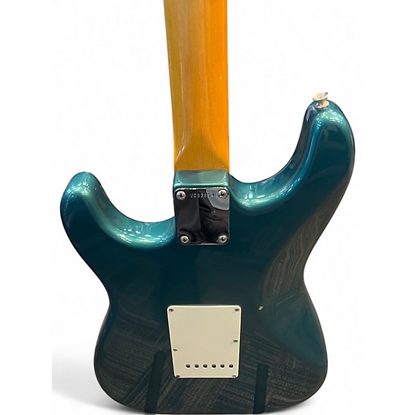 Vintage 1991 Fender '62 Reissue Stratocaster Sherwood Green Metallic Solid Body Electric Guitar