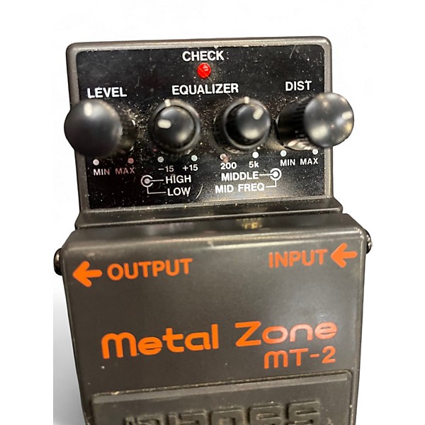 Used BOSS MT2 Metal Zone Distortion Effect Pedal