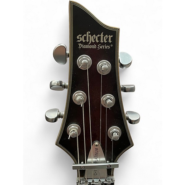 Used Schecter Guitar Research C1 Platinum chrimson red Solid Body Electric Guitar