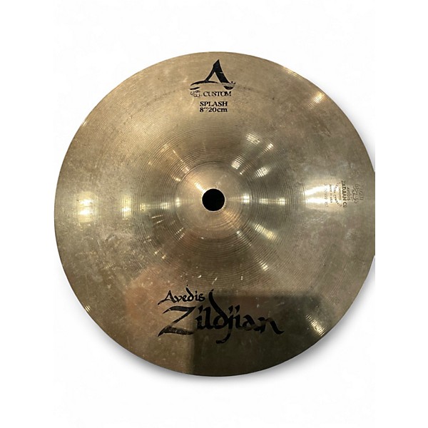 Used Zildjian 8in A Custom Crash Cymbal