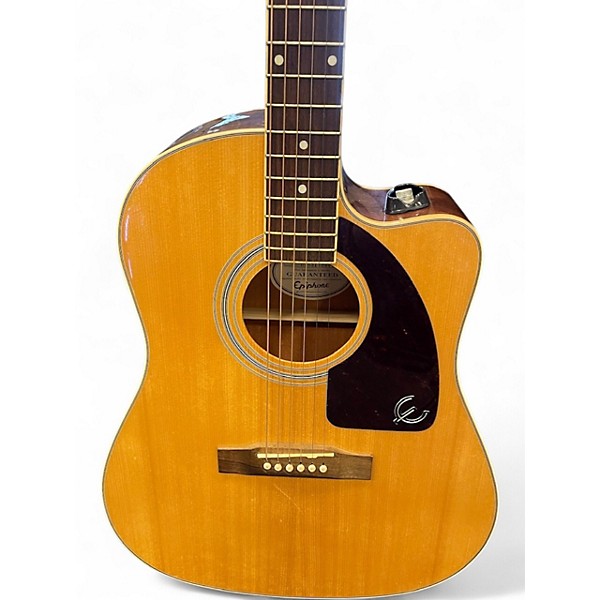 Used Epiphone AJ200SCE Natural Acoustic Electric Guitar