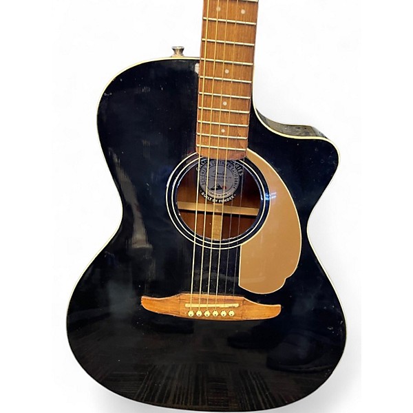 Used Fender Newporter Player JETTY BLACK Acoustic Electric Guitar