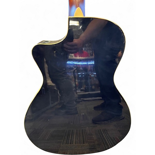 Used Fender Newporter Player JETTY BLACK Acoustic Electric Guitar