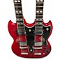 Used Epiphone G1275 Double Neck Custom RED Solid Body Electric Guitar