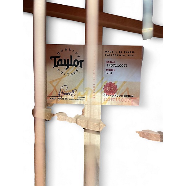 Used Taylor 314 Natural Acoustic Guitar