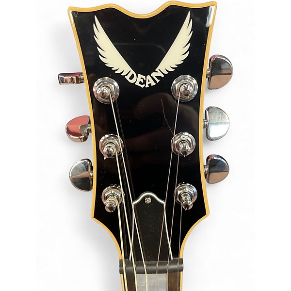 Used Dean USA THOROUGHBREAD FLAME TOP TRANS BRAZILIA Solid Body Electric Guitar