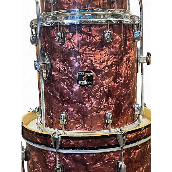 Used Gretsch Drums 3 Piece Catalina Club Series BURGUNDY SPARCLE Drum Kit