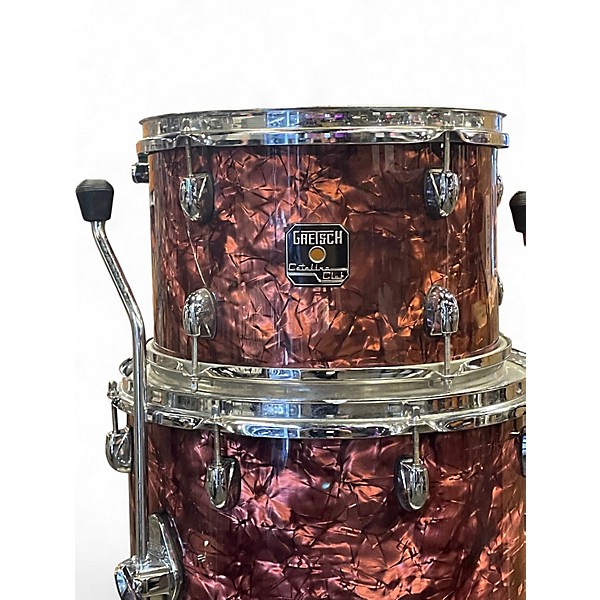 Used Gretsch Drums 3 Piece Catalina Club Series BURGUNDY SPARCLE Drum Kit