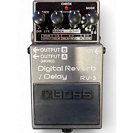 Used BOSS RV3 Digital Reverb Delay Effect Pedal