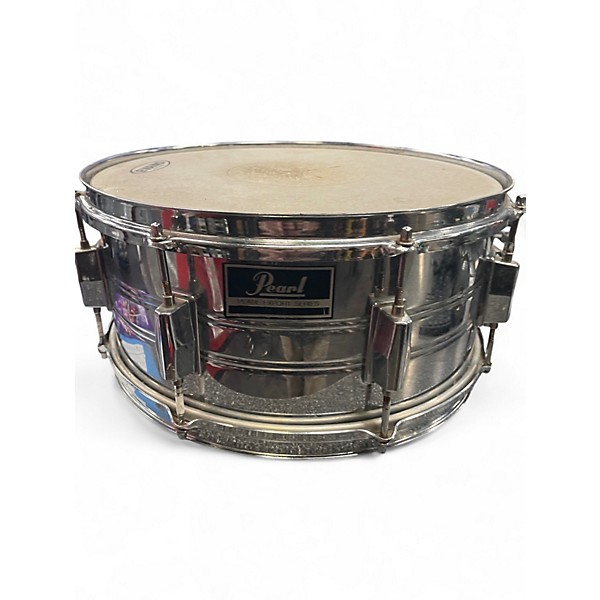 Used Pearl 14in Export Snare Silver Drum