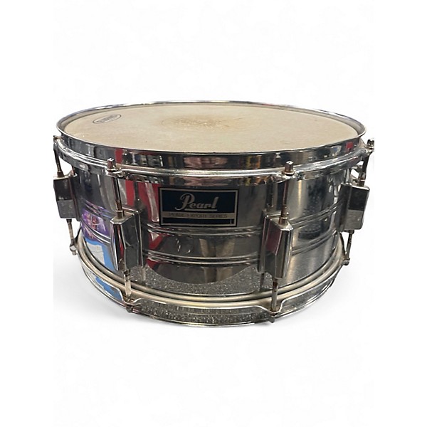 Used Pearl 14in Export Snare Silver Drum