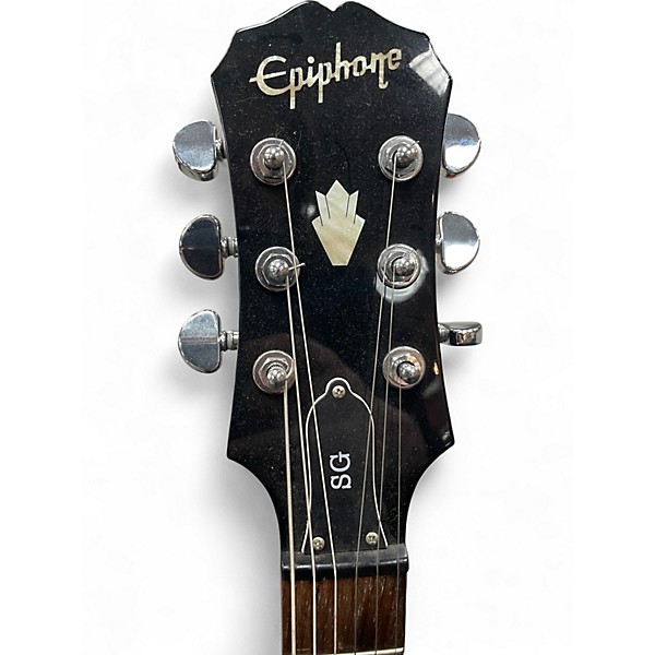 Used Epiphone 1996 SG Black Solid Body Electric Guitar