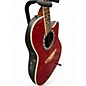 Used Ovation Applause AE128 red Acoustic Electric Guitar
