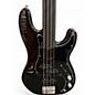 Used Fender Tony Franklin Signature Fretless Precision Bass Black Electric Bass Guitar