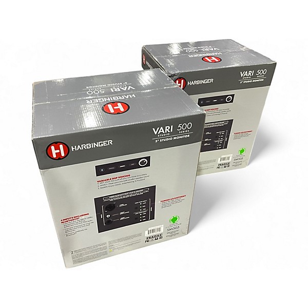 Used Harbinger SM505 PAIR Powered Monitor