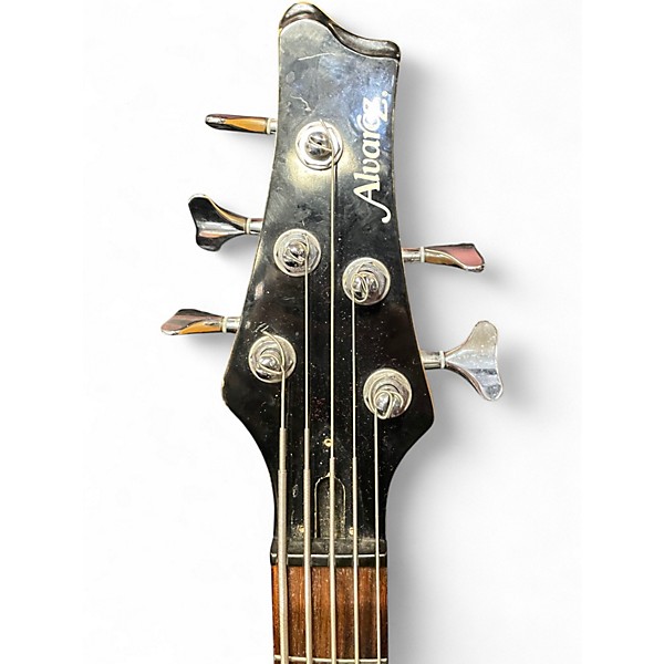 Used Alvarez 5 String Bass Natural Electric Bass Guitar