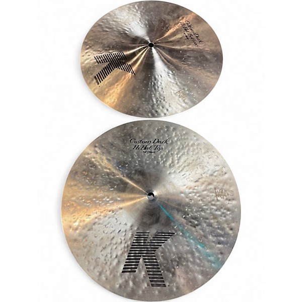 Used Zildjian 14in K Custom Dark Hi Hat Pair Cymbal
