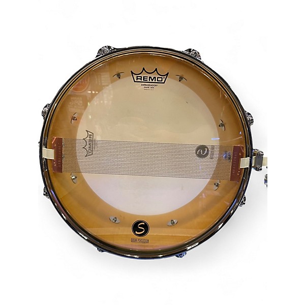 Used Sugar Percussion 6X14 Solid Stave Snare Drum Alaskan Yellow Cedar Drum