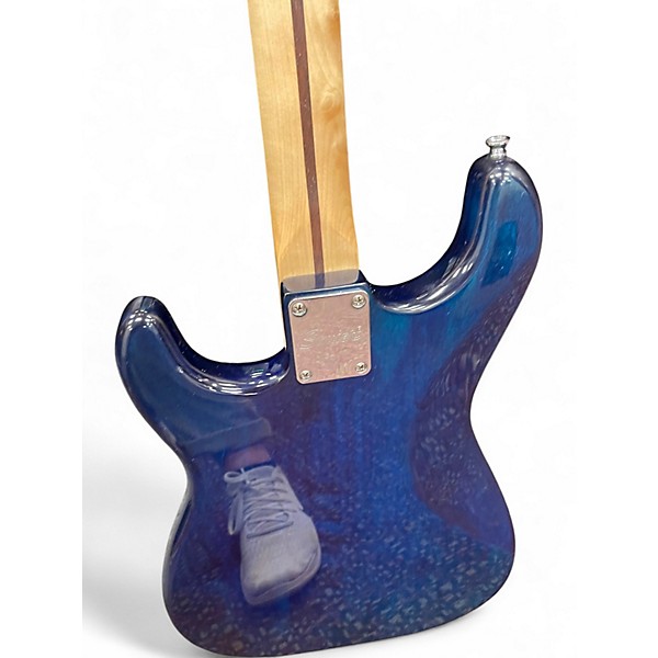 Used Squier Standard Stratocaster Blue Solid Body Electric Guitar