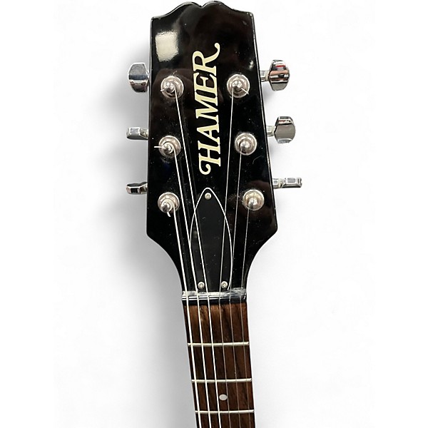 Used Hamer XT Brown Solid Body Electric Guitar