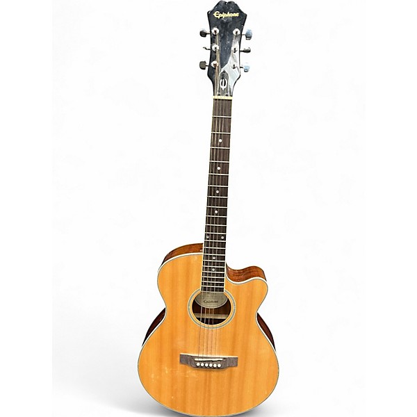 Used Epiphone PR4E Natural Acoustic Electric Guitar