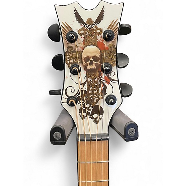 Used Dean EXHIBITION RESURRECTION WHITE Acoustic Guitar