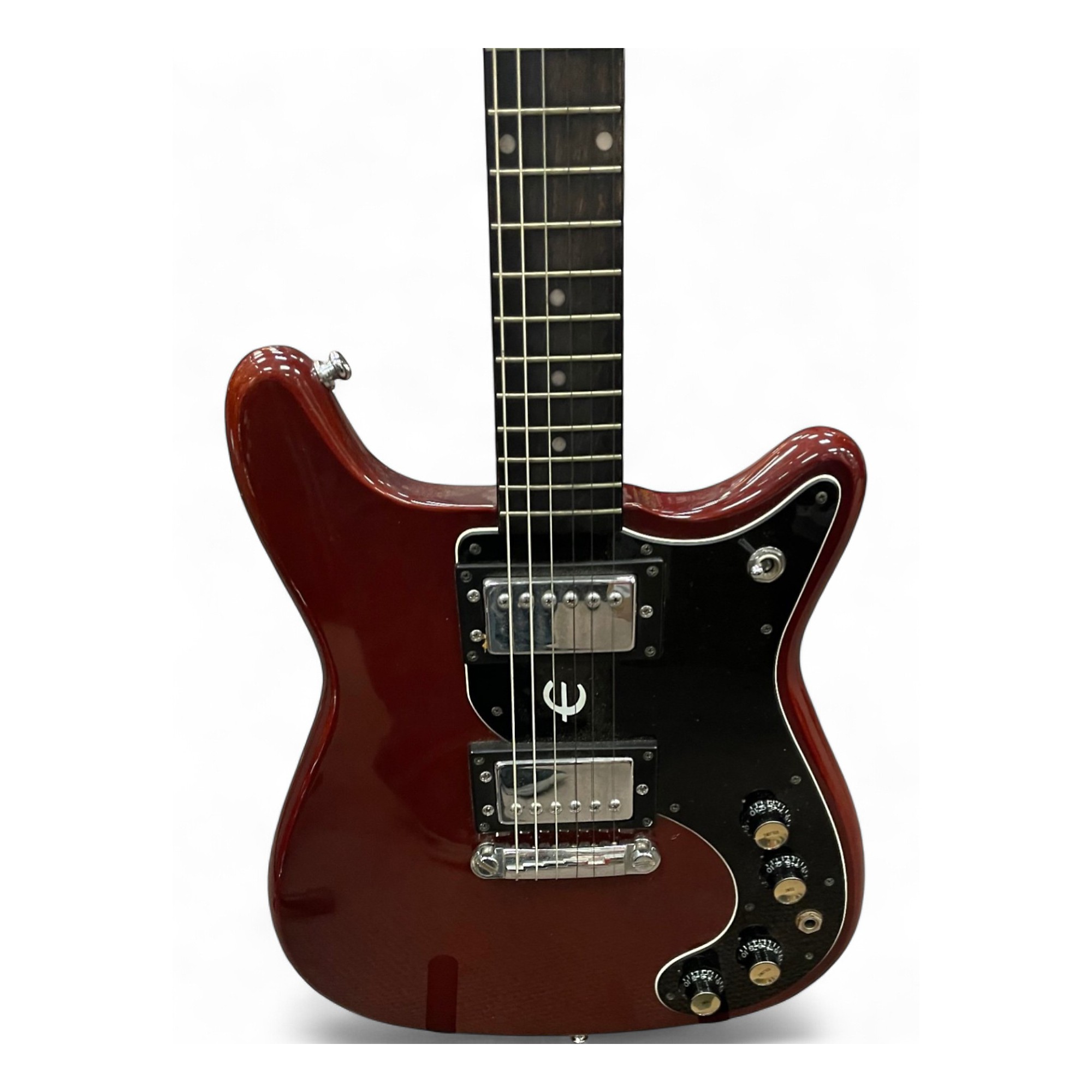 Vintage 1970s Epiphone WILSHIRE Cherry Solid Body Electric Guitar