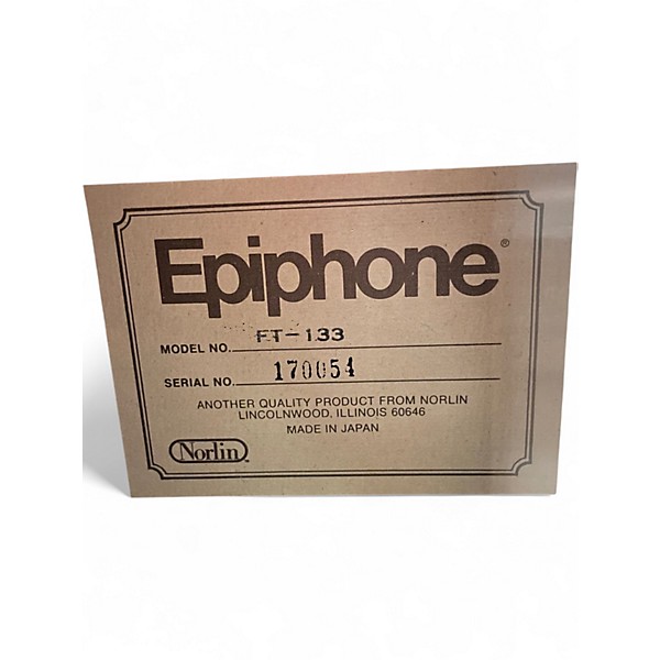 Used Epiphone FT133 Natural Acoustic Guitar