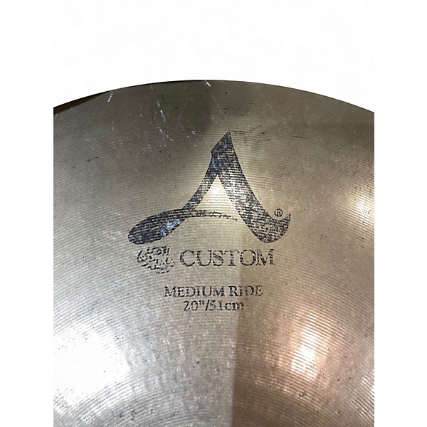 Used Zildjian 20in A Custom Medium Ride Cymbal