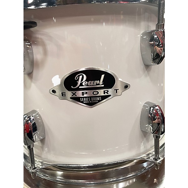 Used Pearl 5 Piece Export White Drum Kit
