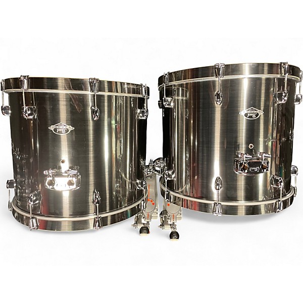 Used 2025 Pearl 8 Piece Export Silver Drum Kit