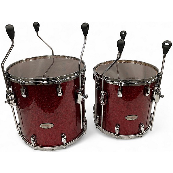 Used Pearl 5 Piece Reference Series red sparkle Drum Kit