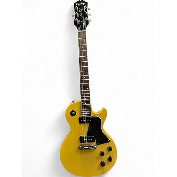 Used Epiphone Les Paul Special P90 Worn TV Yellow Solid Body Electric Guitar
