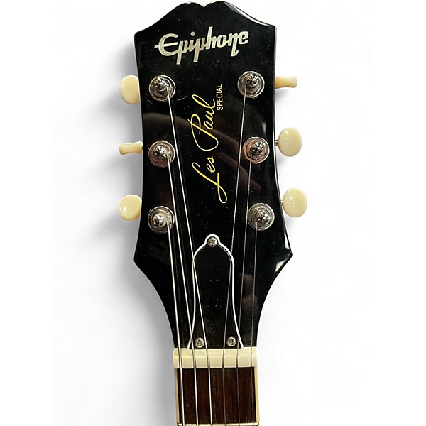 Used Epiphone Les Paul Special P90 Worn TV Yellow Solid Body Electric Guitar