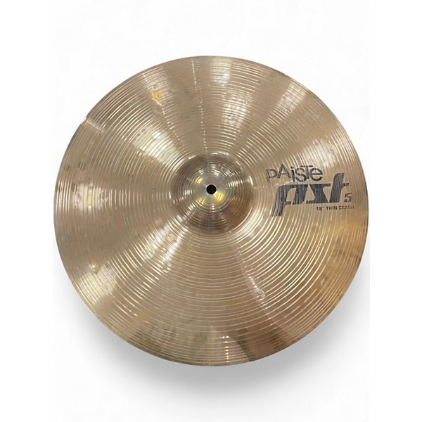 Used Paiste 18in PST5 Crash Ride Cymbal