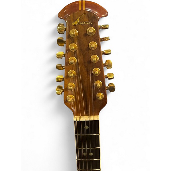 Vintage 1980s Ovation 1756 LEGEND NATURAL 12 String Acoustic Electric Guitar