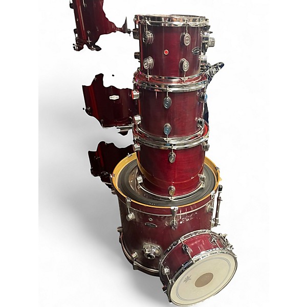 Used PDP by DW 6 Piece CX Series Dakota Red Drum Kit