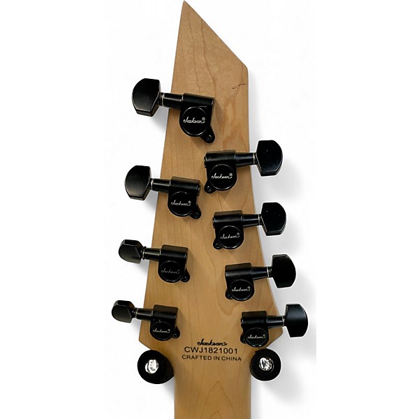 Used Jackson JS32-8 Dinky DKA 8 String Black Solid Body Electric Guitar