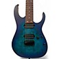Used Ibanez RG7421 RG Series Saphire Blue Solid Body Electric Guitar