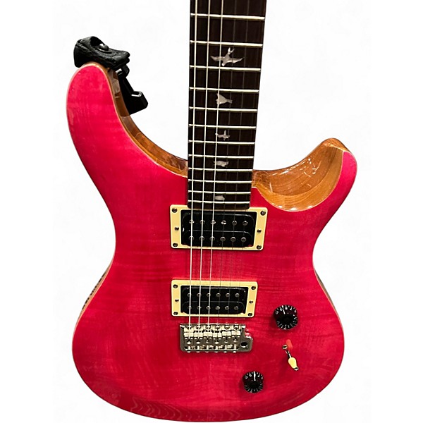 Used PRS SE Custom 24 Pink Solid Body Electric Guitar