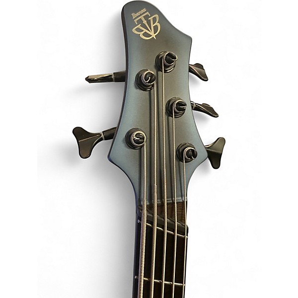 Used Ibanez BTB605MS Midnight Arctic Ocean Matte Electric Bass Guitar