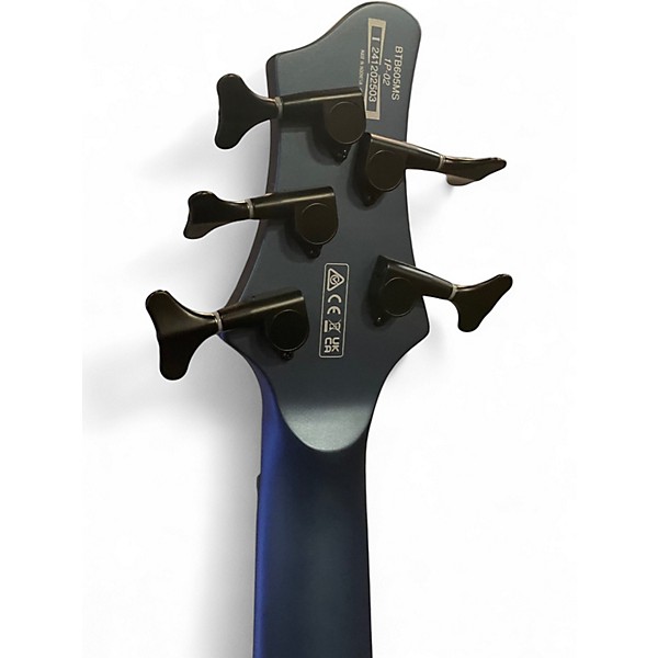 Used Ibanez BTB605MS Midnight Arctic Ocean Matte Electric Bass Guitar