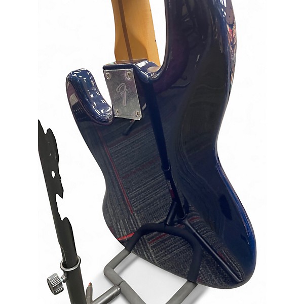Used Fender Player II Jazz Bass Plus Top Blue Burst Electric Bass Guitar