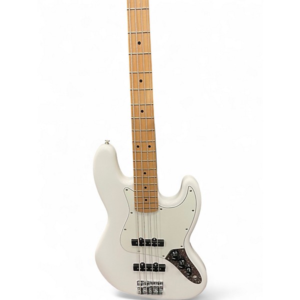 Used Fender Player Jazz Bass Pearl White Electric Bass Guitar
