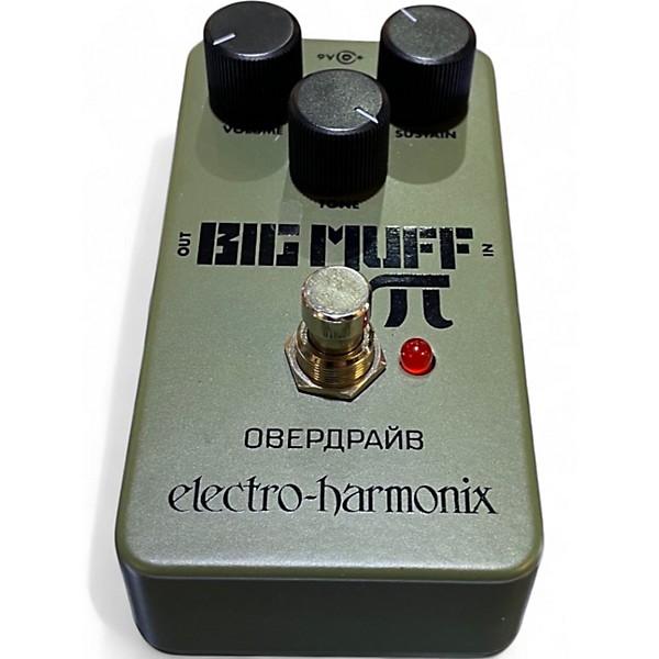 Used Electro-Harmonix Green Russian Big Muff Pi Fuzz Effect Pedal