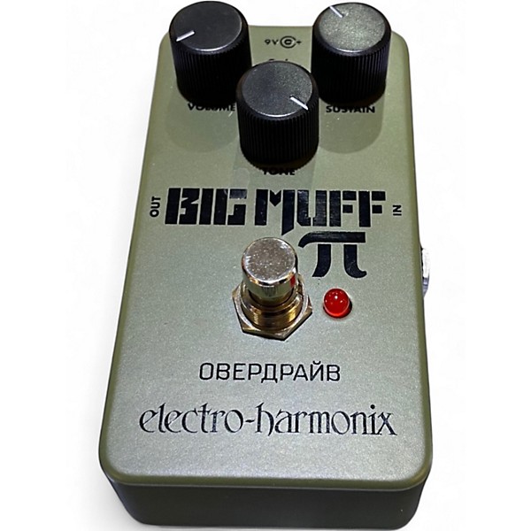 Used Electro-Harmonix Green Russian Big Muff Pi Fuzz Effect Pedal