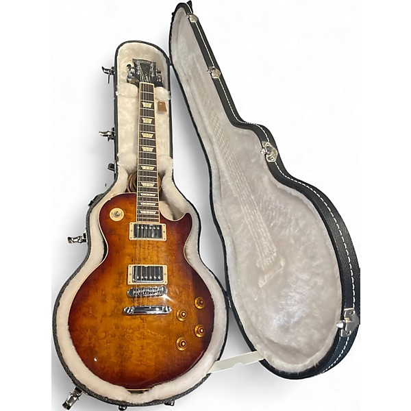 Used 2012 Gibson Les Paul Standard Premium Plus Tea Burst Birdseye Maple Solid Body Electric Guitar
