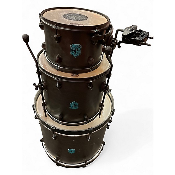 Used SJC Drums 3 Piece Pathfinder Galaxy Grey Drum Kit